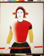 Malewitsch, Kasimir Sewerinowitsch - Mädchen mit rotem Stab