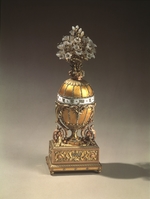 Perchin, Michail Jewlampiewitsch, (Fabergé-Werkstatt) - Das Madonnenlilien-Ei (Lilienstrauß-Ei)