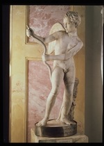 Römische Antike Kunst, Klassische Skulptur - Bogenspannender Eros (Römische Kopie nach griechischem Original von Lysipp)